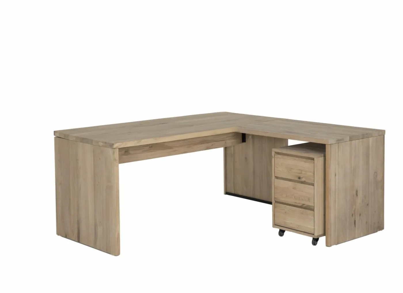 Ladeblok Yoda 44x53x66cm - eik massief & fineer & decor - naturel