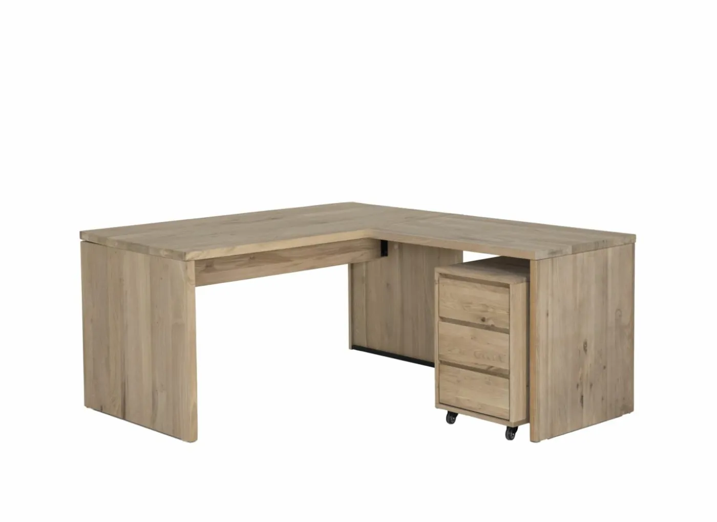 Ladeblok Yoda 44x53x66cm - eik massief & fineer & decor - naturel