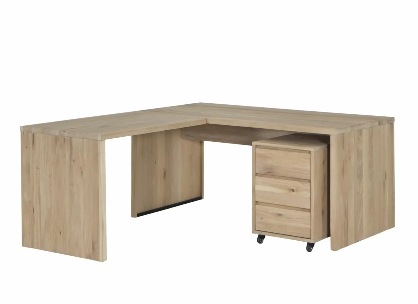 Ladeblok Yoda 44x53x66cm - eik massief & fineer & decor - naturel