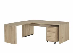 Ladeblok Yoda 44x53x66cm - eik massief & fineer & decor - naturel
