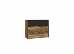 Ladekast Jabim 100x42x80cm - decor - alpine picea & zwart