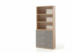 Ladekast Jules 86x44x88cm - decor - minerva eik/artis grijs