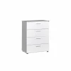 Ladekast Komodo 73x44x96cm - melamine - wit