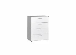 Ladekast Komodo 73x44x96cm - melamine - wit