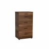 Ladekast Komodo 60x44x108cm - melamine - walnoot