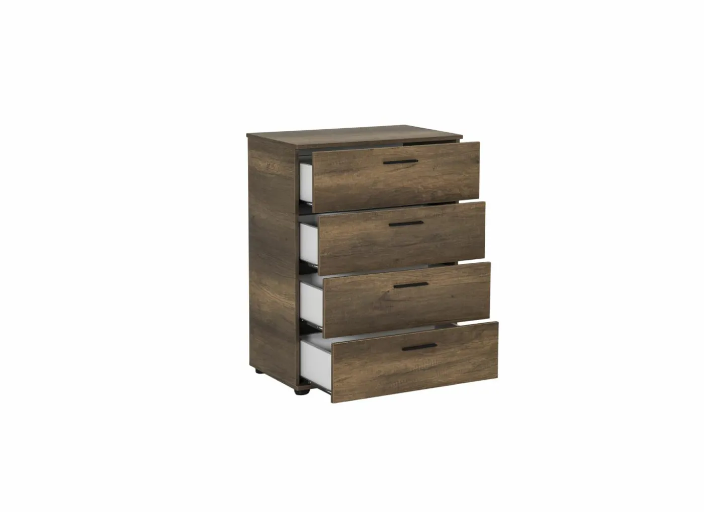 Ladekast Komodo 73x44x96cm - melamine - walnoot