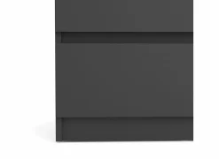 Ladekast Naia 77x50x112cm - melamine - mat zwart