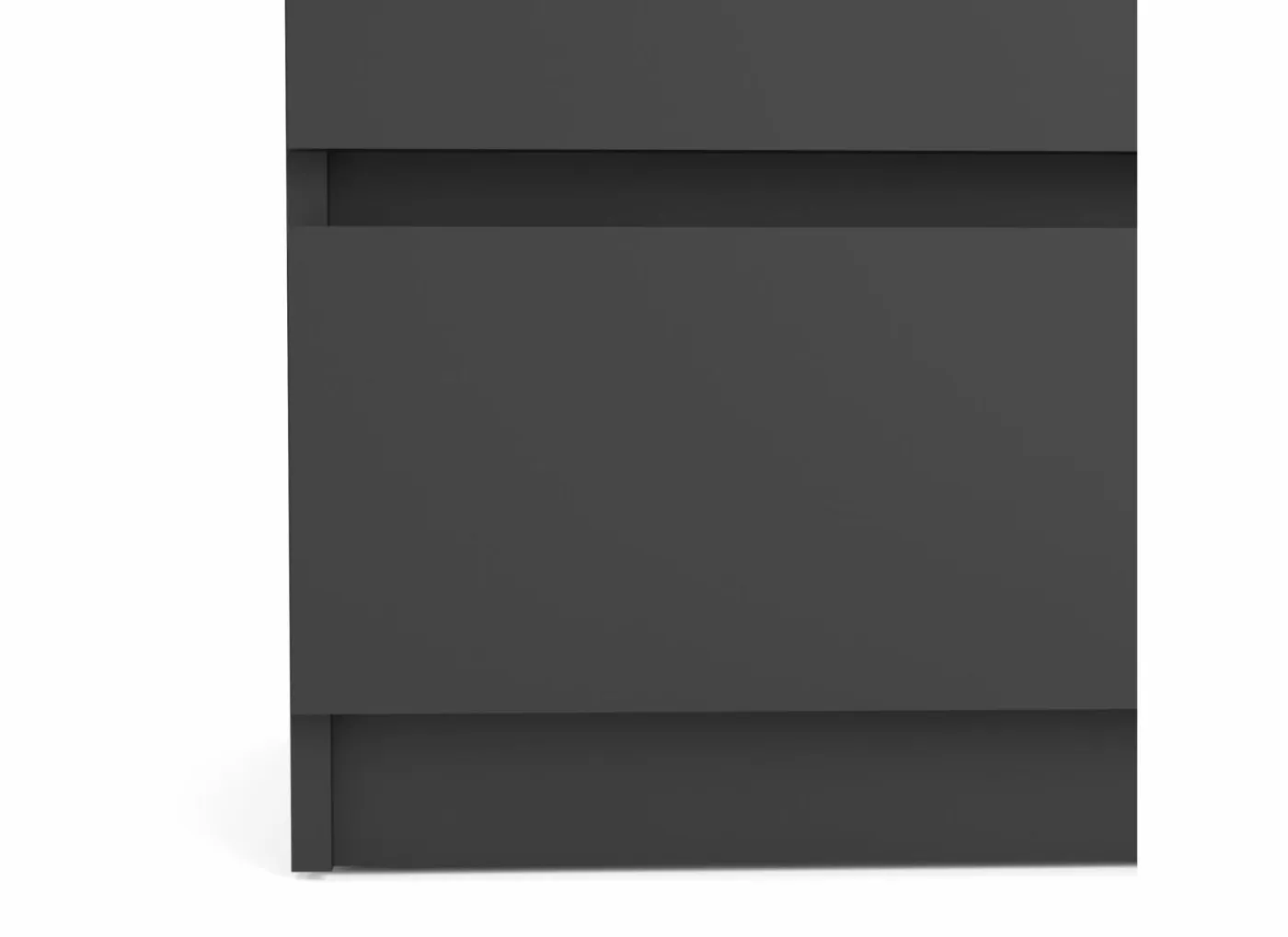 Ladekast Naia 154x50x71cm - melamine - mat zwart