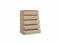 Ladekast Naia 77x50x112cm - melamine - jackson hickory
