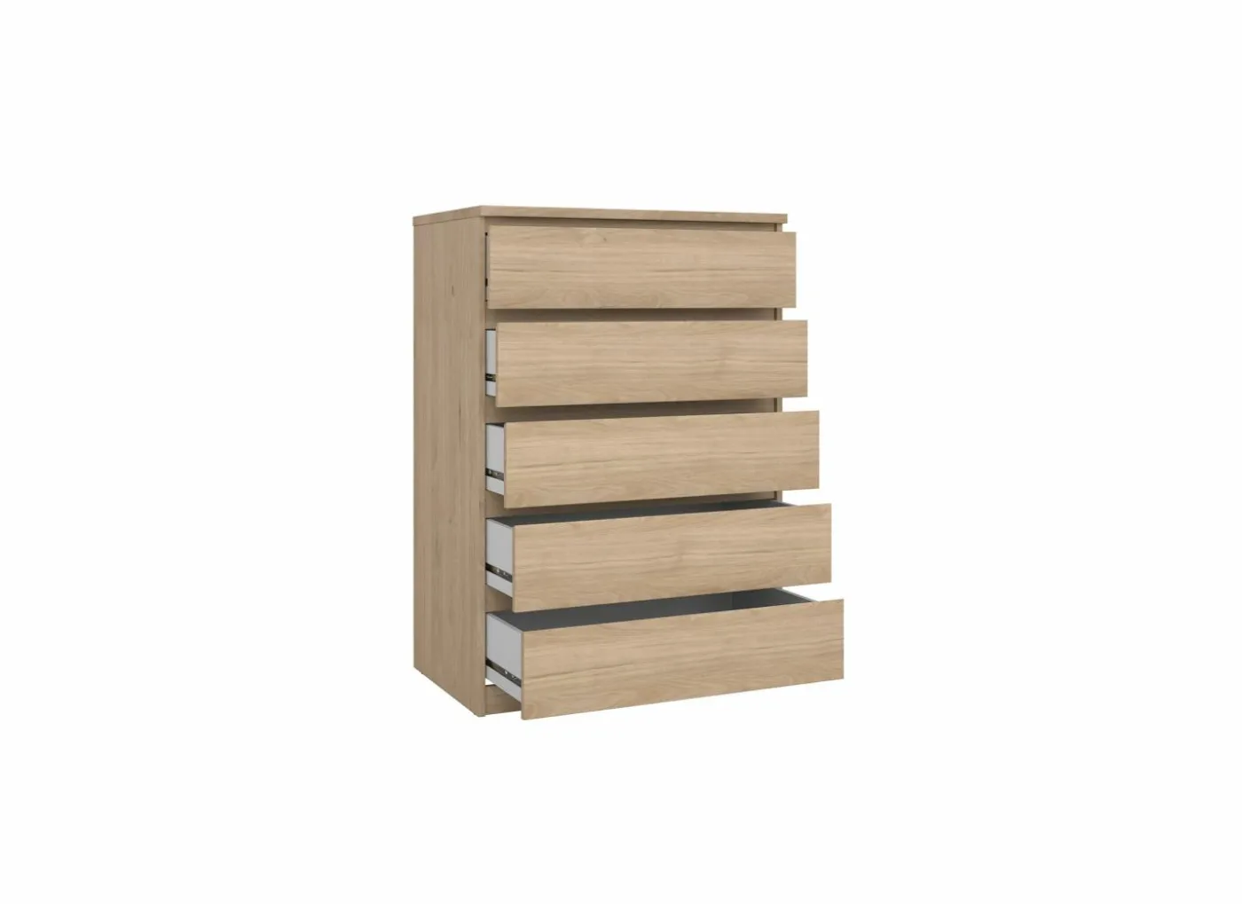 Ladekast Naia 77x50x112cm - melamine - jackson hickory