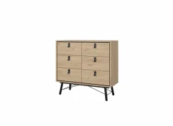 Ladekast Ry 102x41x95cm - decor - bruin/zwart