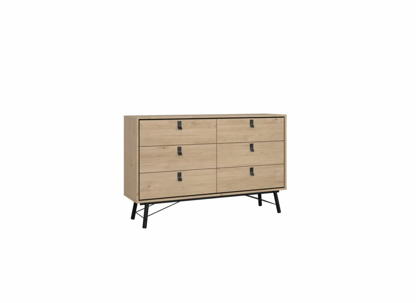 Ladekast Ry 151x41x95cm - decor - bruin/zwart