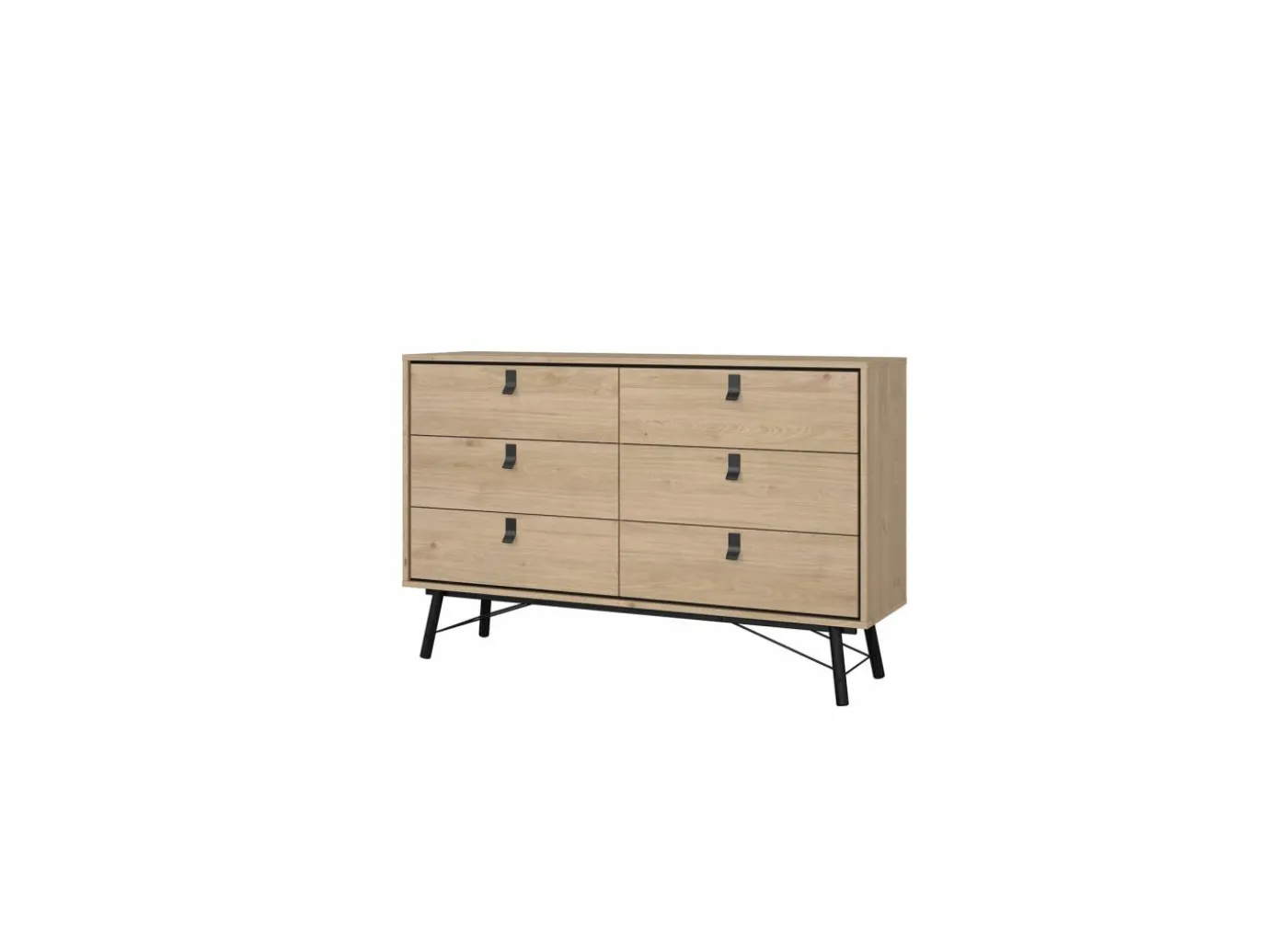 Ladekast Ry 151x41x95cm - decor - bruin/zwart
