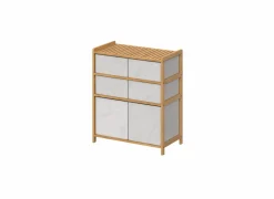 Ladekast Tidy 66x33x78,5cm - bamboe - naturel