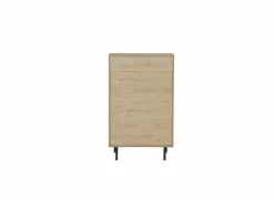 Ladekast Token 73x39,6x118,6cm - melamine - eik