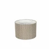 Lampenkap Ø20x15cm - stof - grijs