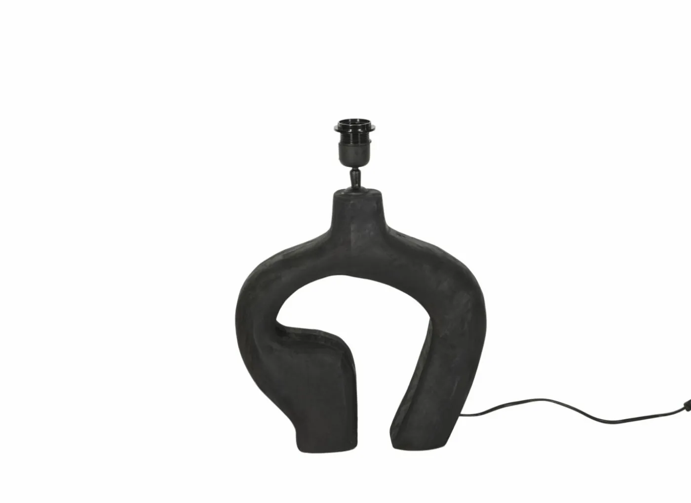 Lampenvoet E27 H30cm - hout - metaal
