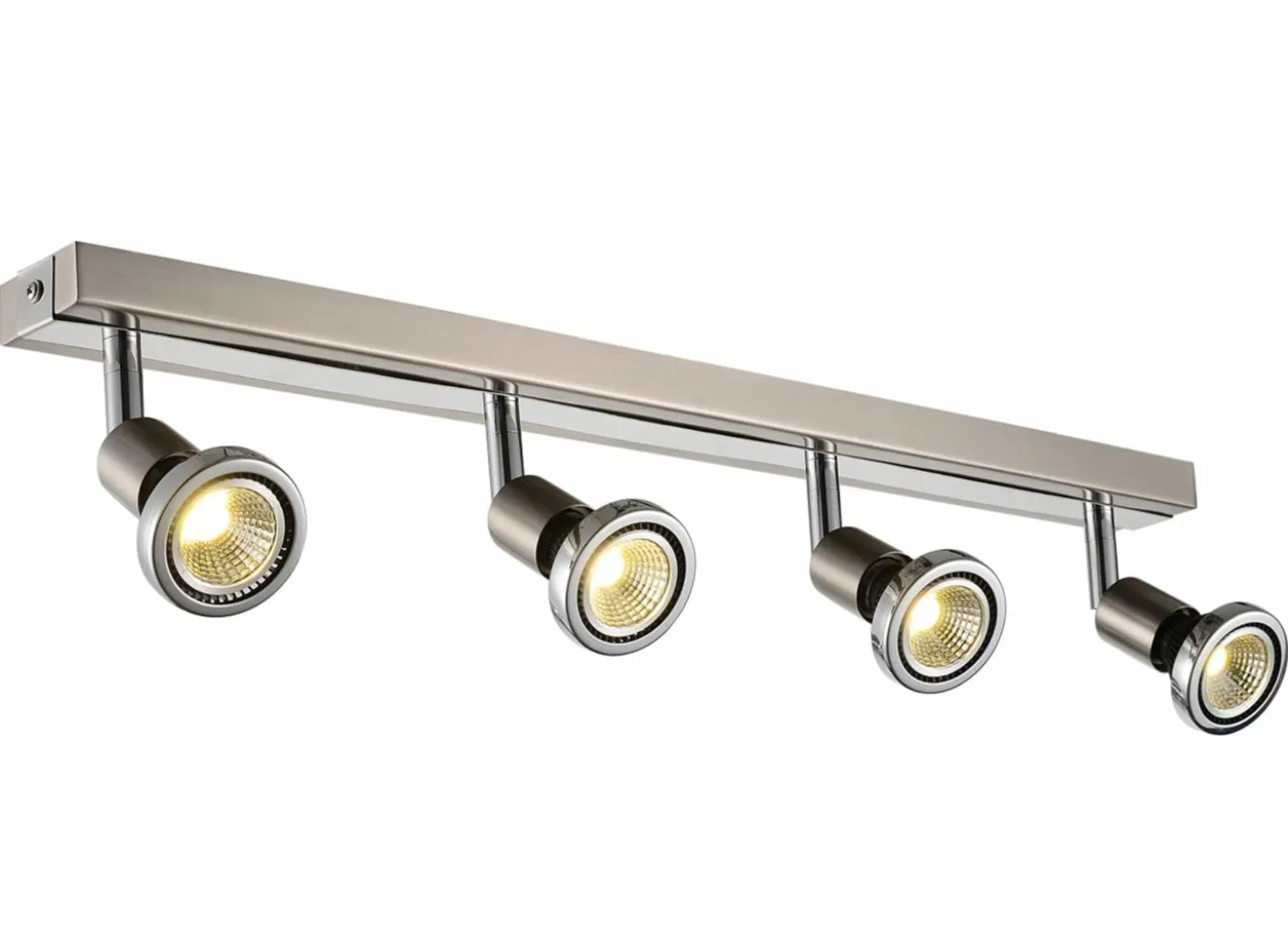 LED spot met 4 spots 5W GU10 chroom