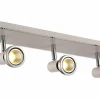 LED spot met 3 spots 5W GU10 chroom wit