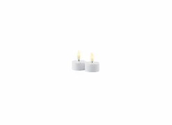 Ledkaars Sille Rechargeable wit set van 2