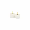 Ledkaars Sille Rechargeable wit set van 2