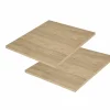 Legplank Holmes 58x46,5cm MDF en eik fineer naturel, set van 2
