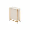 Linnenmand bamboe op wieltjes 55x28x80cm naturel