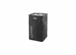Linnenmand Evora 40x40x70cm donkergrijs