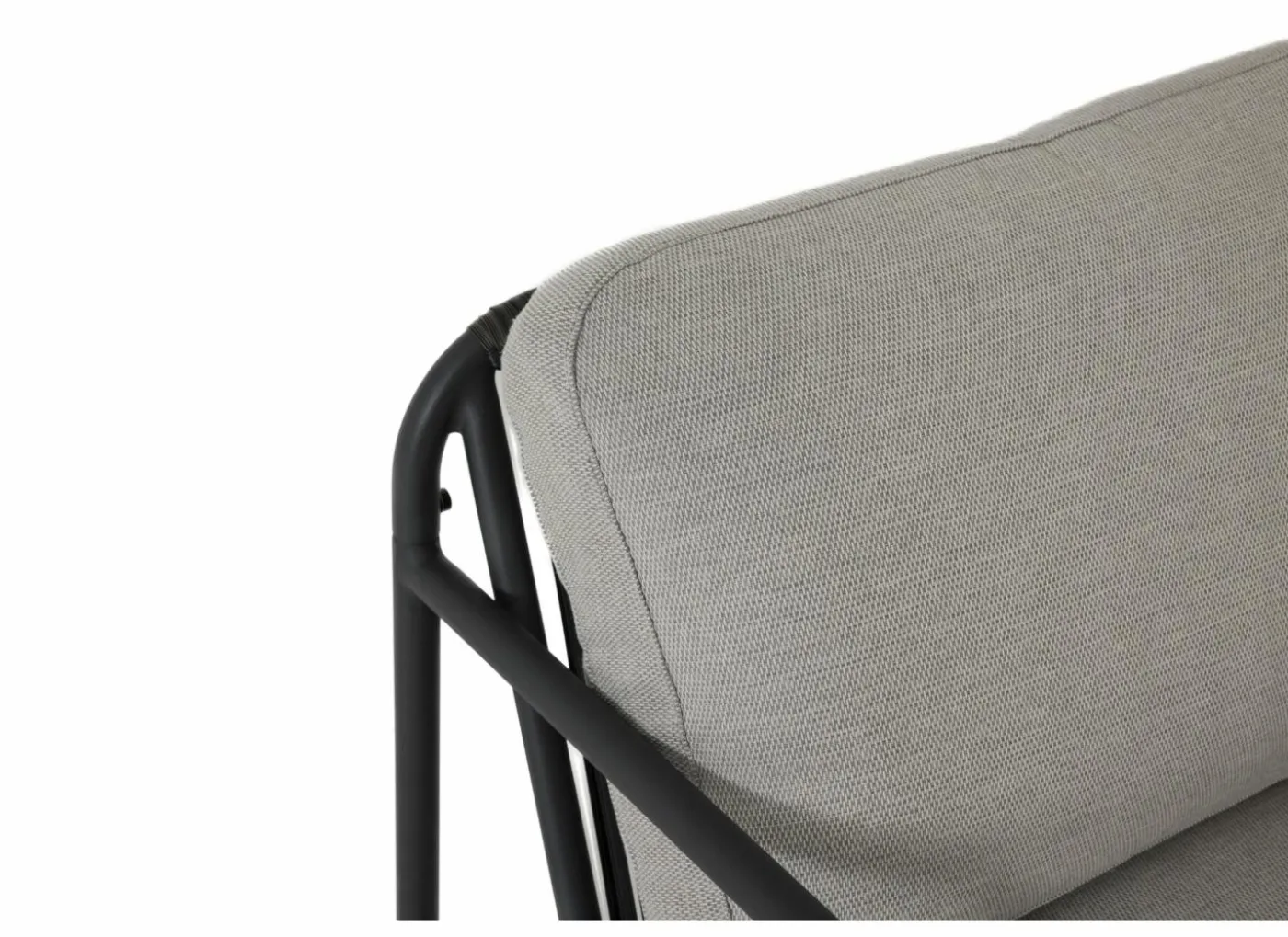 Loungeset Airy aluminium wicker - greige/zwart