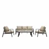 Loungeset Arctica aluminium antraciet