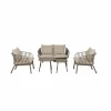 Loungeset Copacabana metaal - taupe