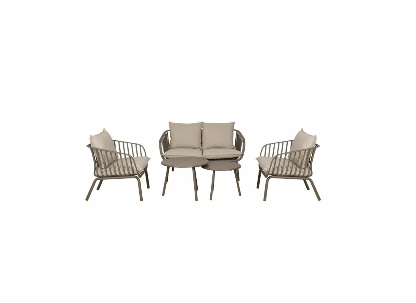 Loungeset Copacabana metaal - taupe