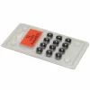 Magneten zwart, set van 12