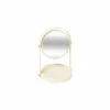 Make-up spiegel Duo 18x26,5cm - metaal & glas - ivoor