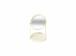 Make-up spiegel Duo 18x26,5cm - metaal & glas - ivoor