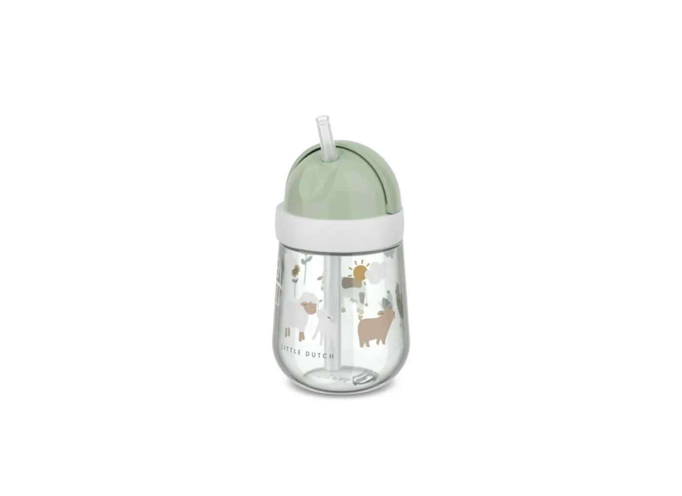 Mio rietjesbeker Little Dutch 300ml - kunststof - little farm