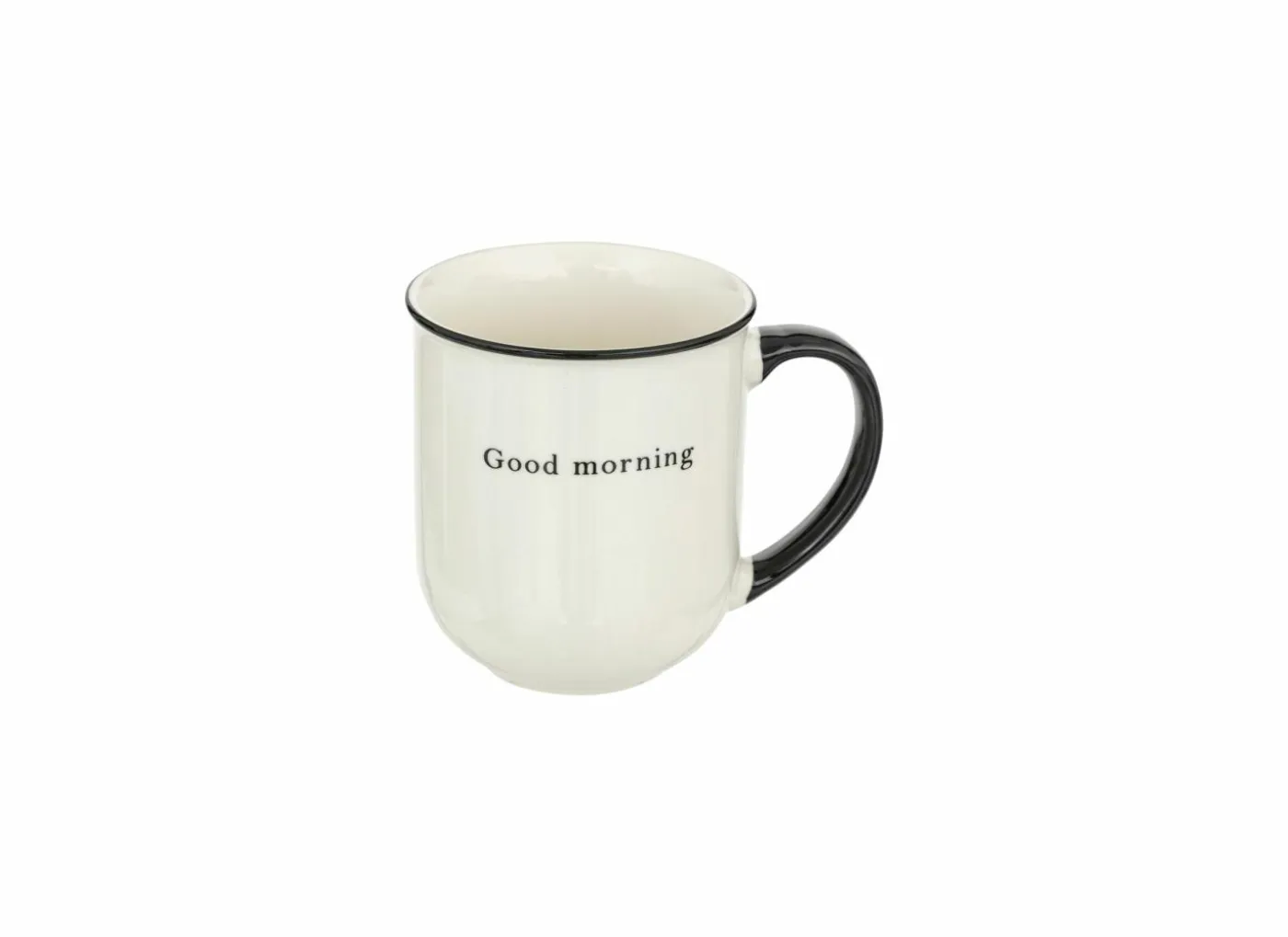Mok Alix 38cl - porselein - zwart & wit
