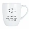 Mok Cosy It's all in how you look at things 53cl - porselein - wit