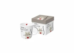 Mok Home Cat 35cl - porselein - wit