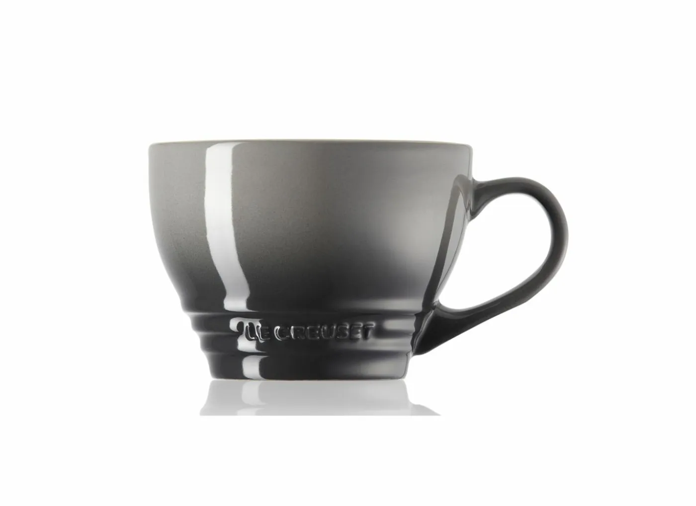 Mok Le Creuset 40cl - keramiek - grijs & zwart