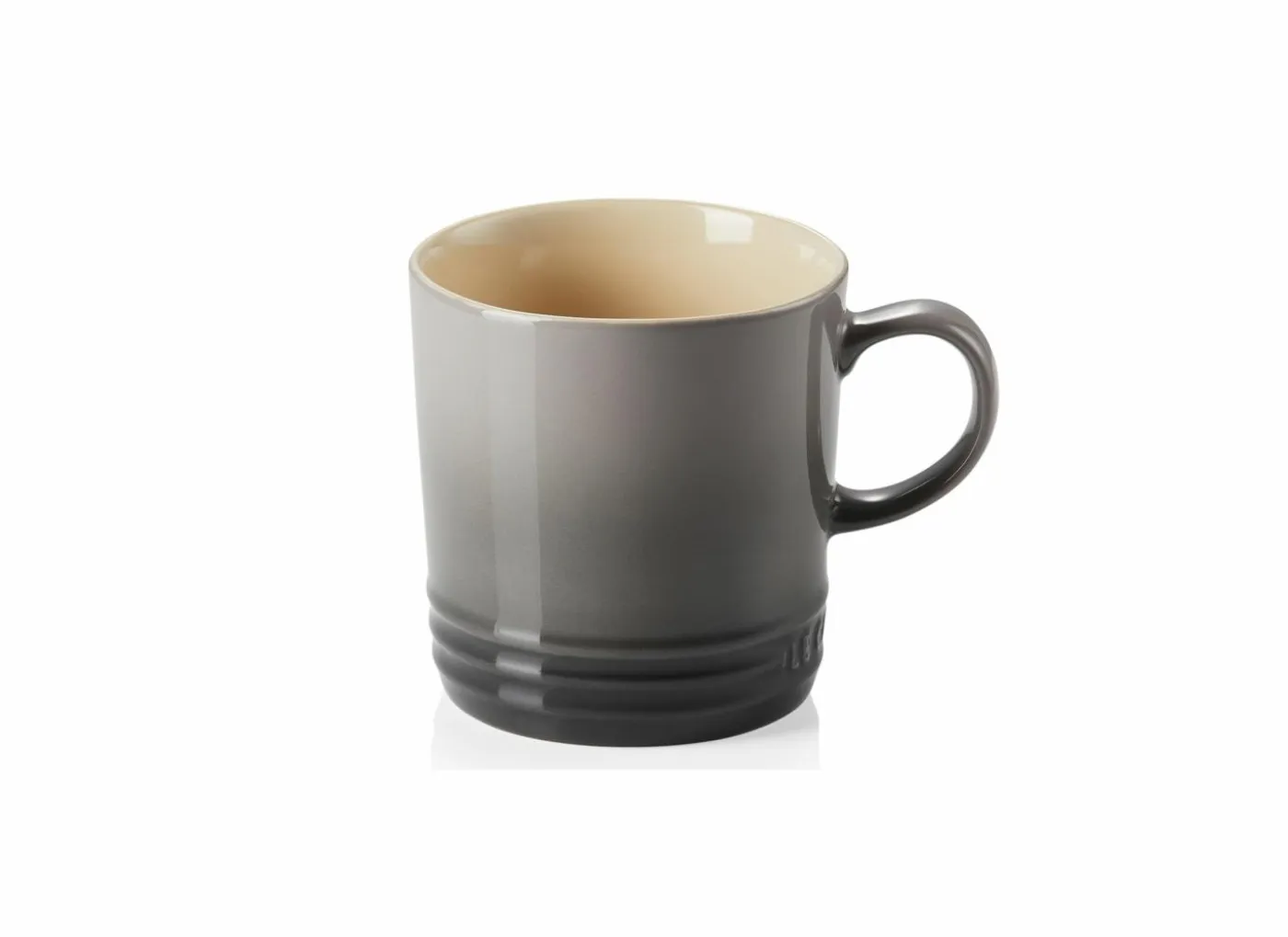 Mok Le Creuset 35cl - keramiek - grijs & zwart