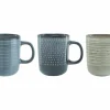 Mok Samos 38cl - keramiek - blauw & taupe