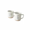 Mok Vibo 3,8cl - keramiek - zwart & wit