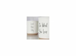 Mok Vibo 3,8cl - keramiek - zwart & wit