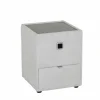 Nachtkastje Lancy 42,5x45x53cm - stof - ecru