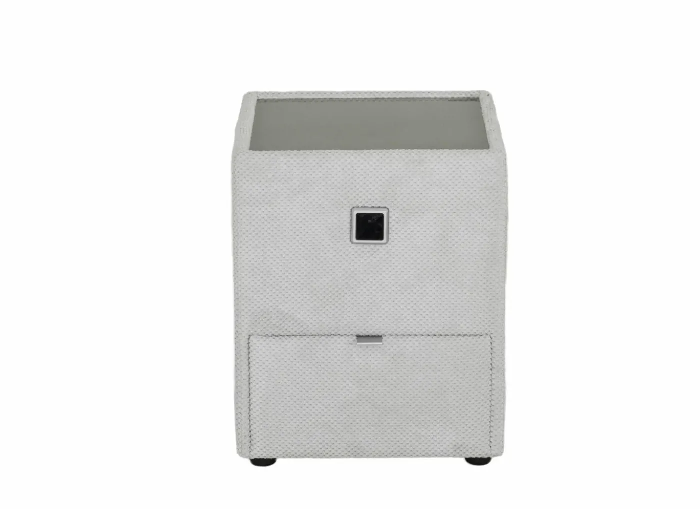 Nachtkastje Lancy 42,5x45x53cm - stof - ecru
