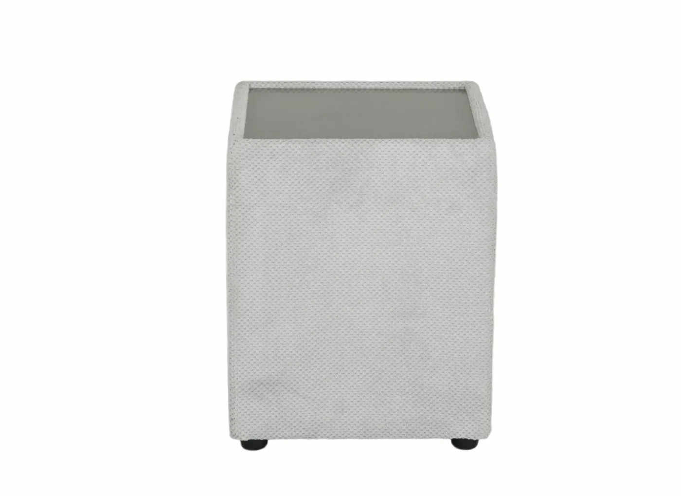 Nachtkastje Lancy 42,5x45x53cm - stof - ecru