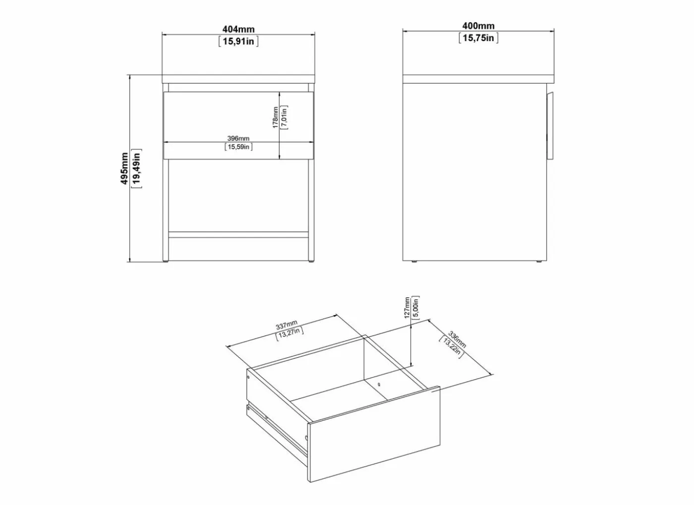 Nachtkastje Naia 41x40xH50cm - decor - cashmere & jackson hickory