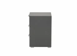 Nachtkastje 40x42x61cm - decor - grijs metallic