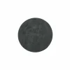 Onderzetters voor glazen Truman Ø9,5cm - lederlook - zwart - set van 4